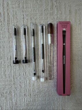 Assorted makeup brushes - Sephora, Clinique, etc.